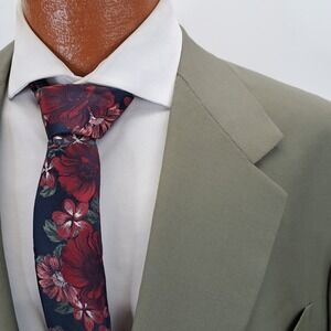 Ventura Hand Tailored by Tom James Mens Blazer Sport Coat Jacket Brown 46R